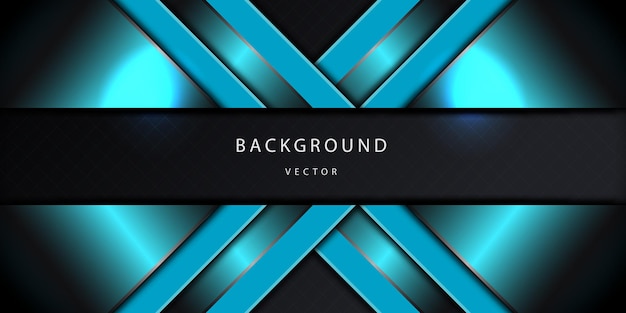 Abstract overlapping background vector with dark color and elegant style