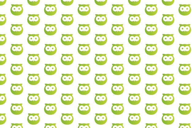 Abstract Owl logo pattern design Free Vector