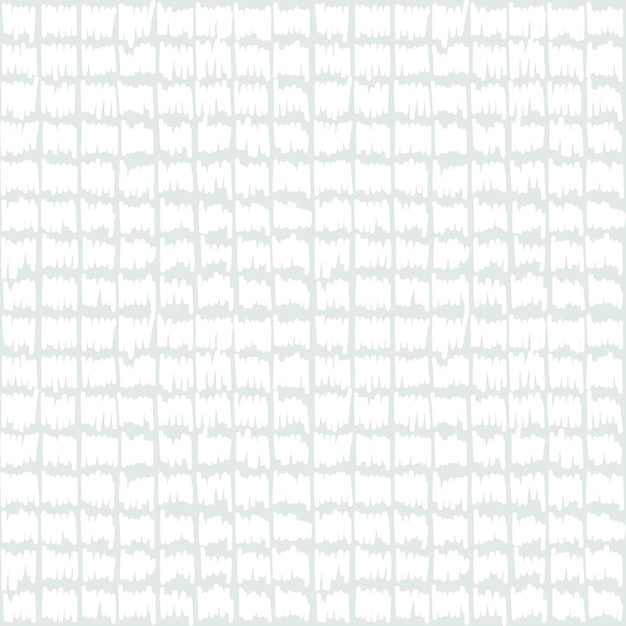 Abstract paint brush seamless pattern. White brush hand draw elements on a blue background.