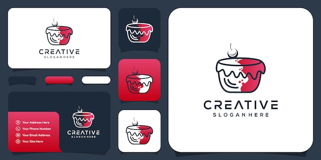 Abstract pancake logo design