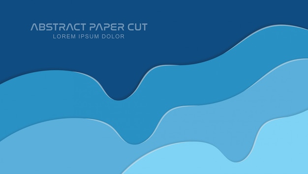 Abstract paper cut background.