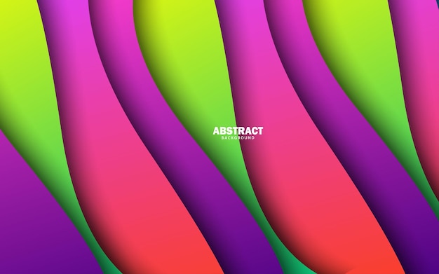 Abstract papercut overlap layer colorful background