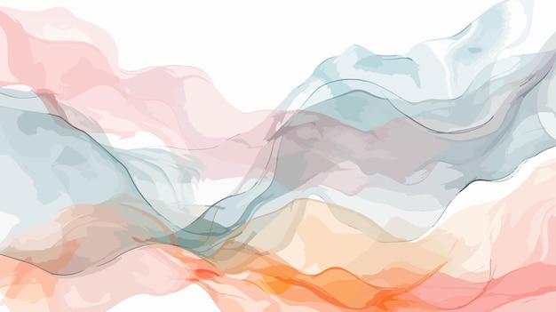 Abstract Pastel Colors Watercolor Background