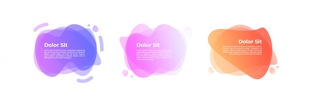 Abstract Pastel Gradient Banners