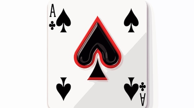 Abstract Pattern in Ace of Spades Playing Card