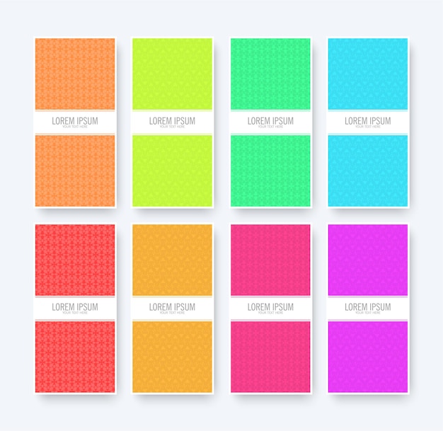 Abstract pattern background with flat colors