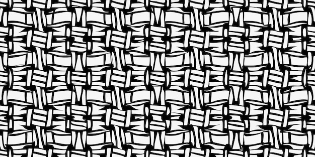 abstract pattern of black and white lines on a black background