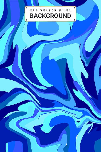 Abstract pattern blue water style background