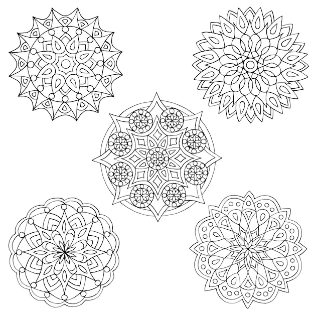 Abstract pattern for coloring books