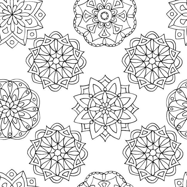 Abstract pattern for coloring books