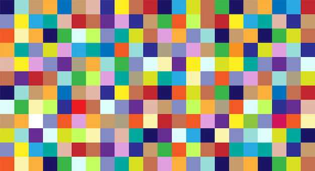 Abstract pattern. Multicolored square mosaic. Pixels style. Colorful background vector