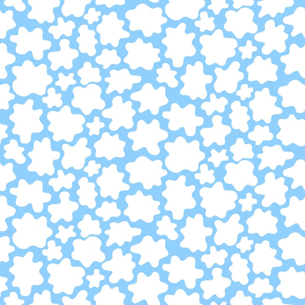 Abstract pattern white spots on a blue background