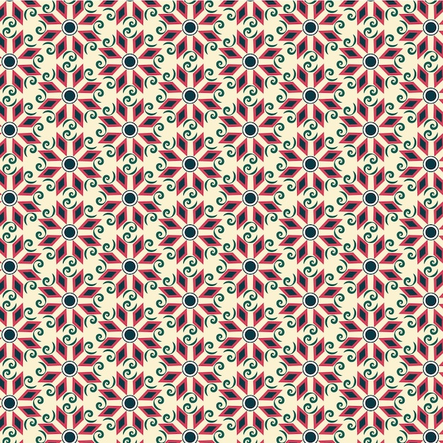 Abstract pattern with geometric style Premium Vector