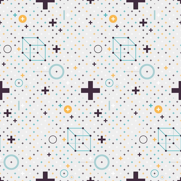 Abstract pattern with minimalistic geometric elements