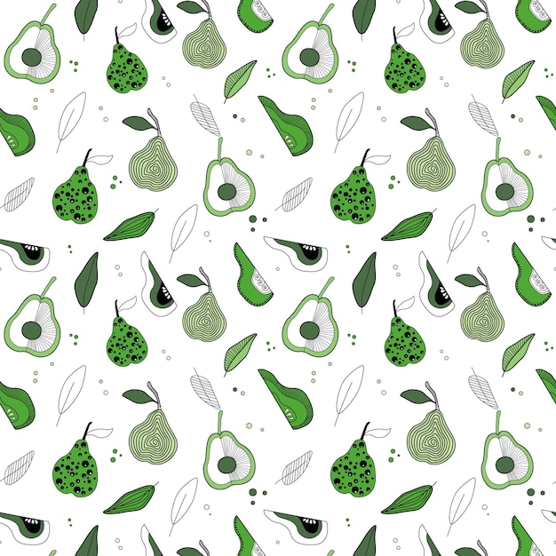 Abstract pattern with pears