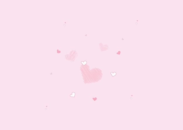 abstract pink background with love heart pattern