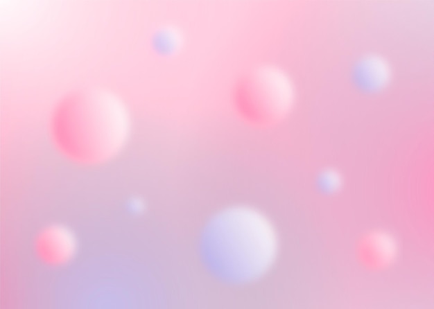 Abstract pink background with round shapes blur