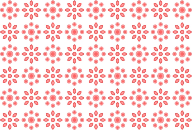 Abstract pink flower seamless pattern