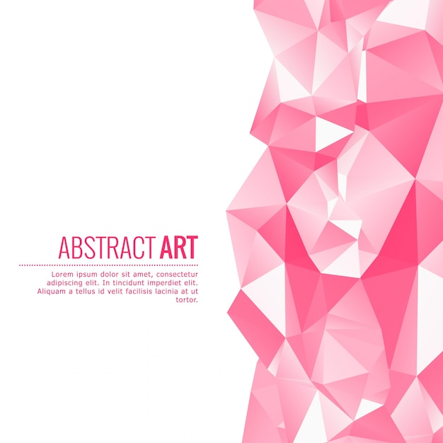 Abstract pink geometric background design