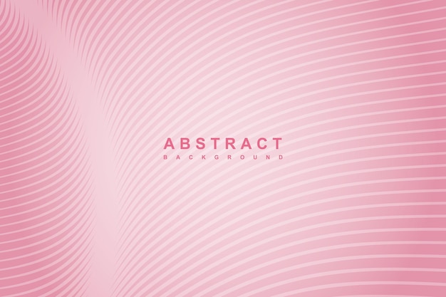 Abstract pink gradient wavy lines background