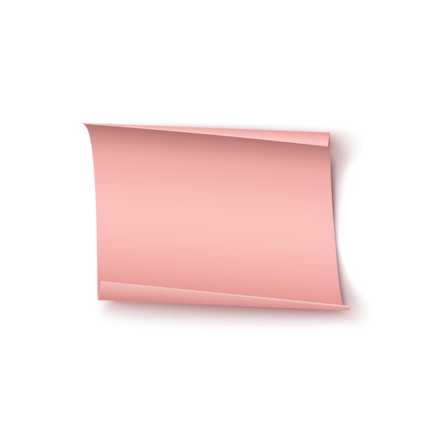 Abstract pink paper with folded corners