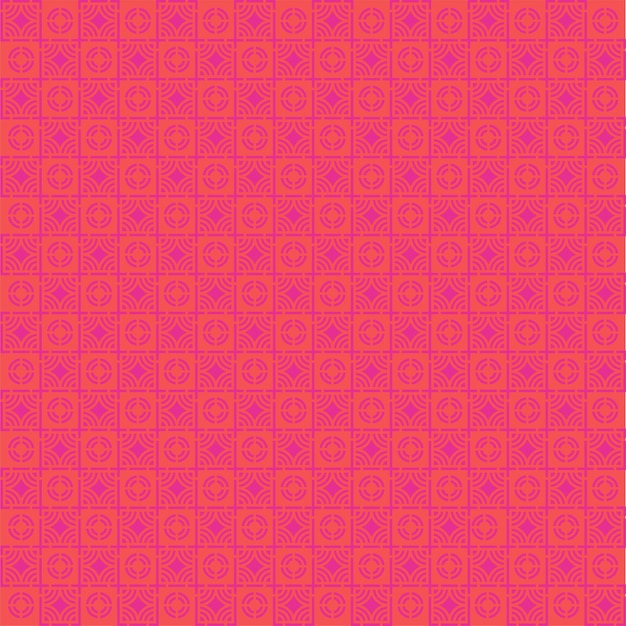 abstract pink square and half circle pattern