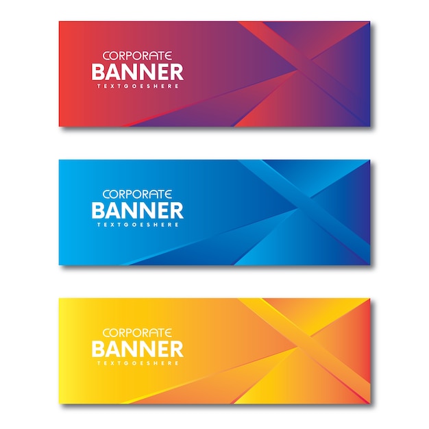 Abstract poly banner template