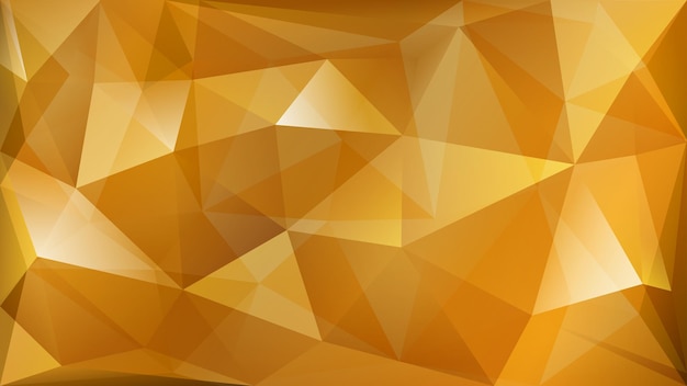 Abstract polygonal background of many triangles in yellow colors