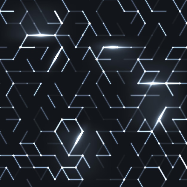 Vector abstract polygonal space