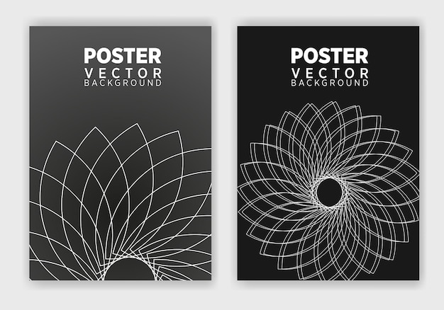 Abstract Poster Template. Brochure and letterhead template design for business.