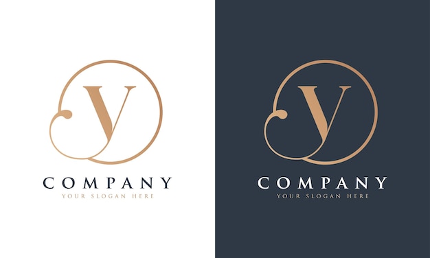 Abstract Premium Royal luxury elegant letter V logo design