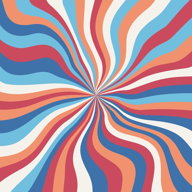 Abstract psychedelic groovy background. Vector illustration.