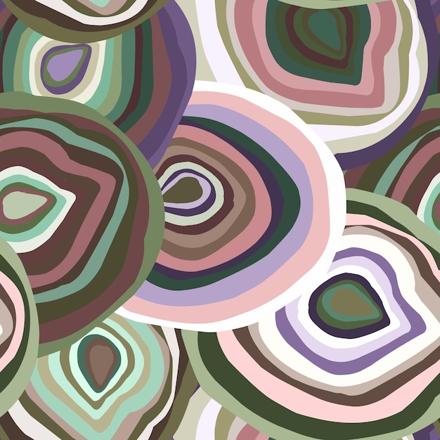 Abstract psychedelic pattern Vector seamless pattern