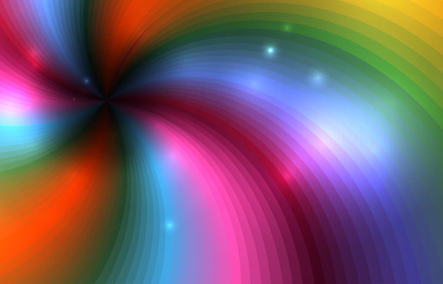 Abstract Psychedelic Rainbow Background