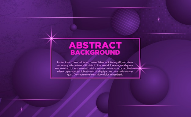 Abstract Purple Ball Background 