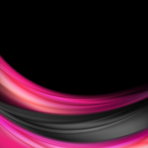 Abstract purple and black smooth waves background