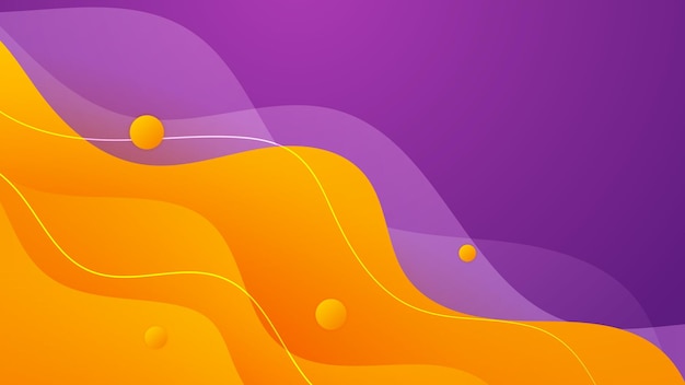 Abstract purple and orange background Abstract colorful wavy background Business background Futuristic technology digital hi tech concept Website banner and brochure background