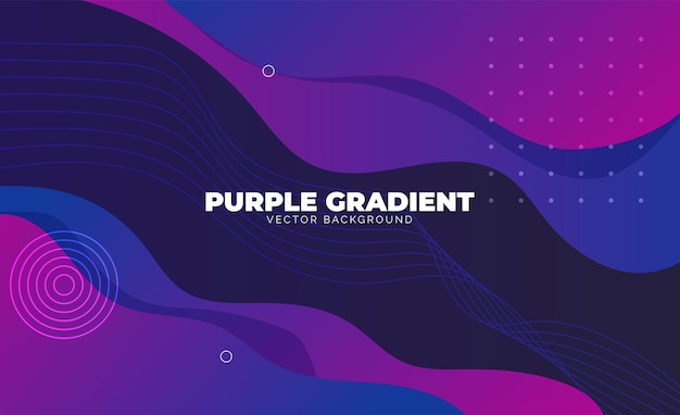 Abstract purple pink and blue green orange colors wave liquid background. Landing page vector