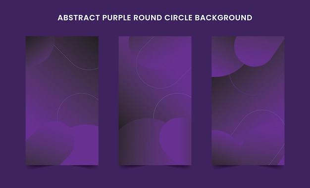 Abstract Purple Round Circle Background Design