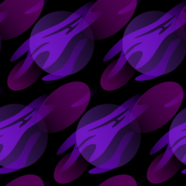 Abstract Purple Vector Seamless Pattern