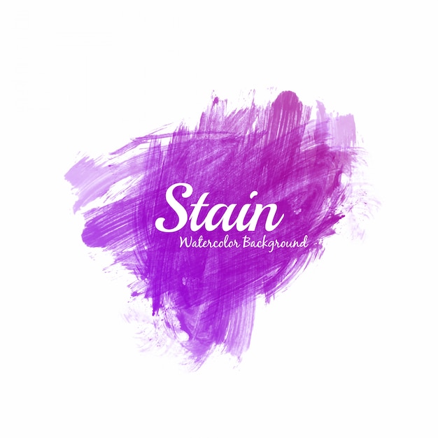 Abstract purple watercolor stain design background