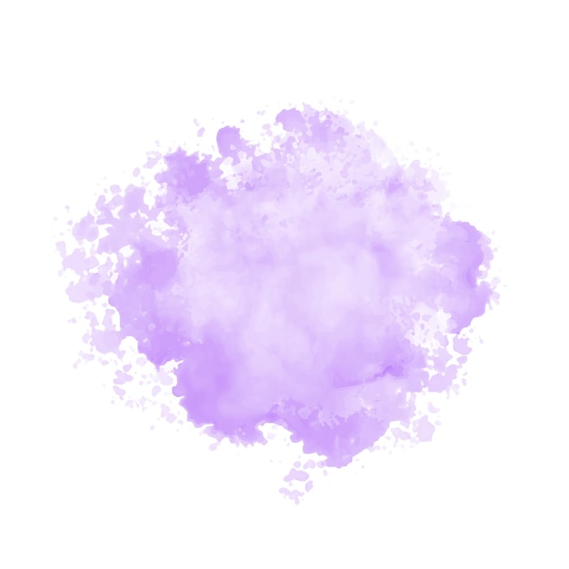 Abstract purple watercolor water splash Vector watercolour texture in violet color