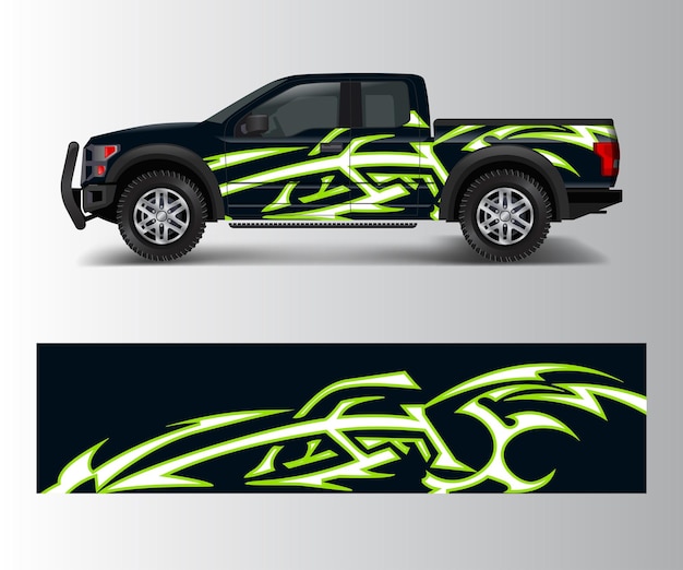 Abstract Racing graphic background vector for offroad vehicle wrap design vector