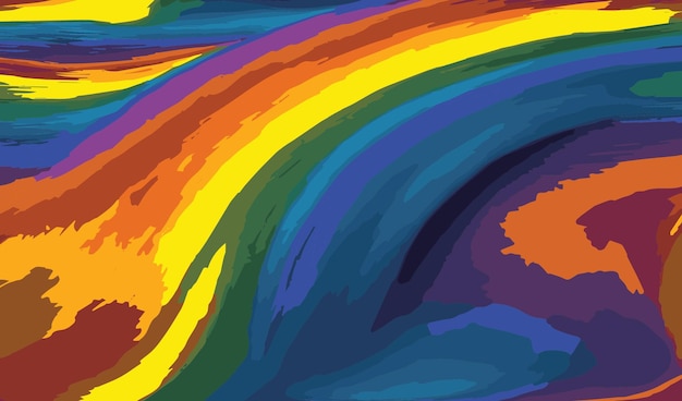 Abstract rainbow nature background vector