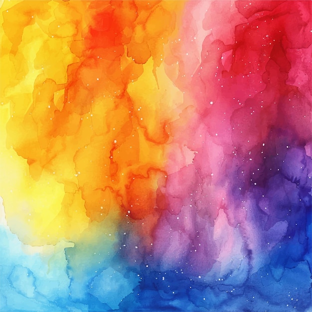 Vector abstract rainbow watercolour vector illustration for background