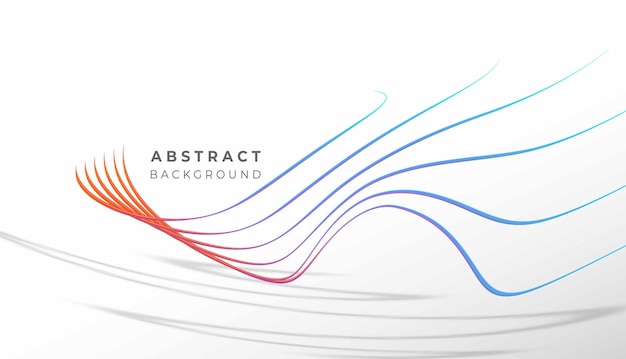 Abstract rainbow wave line with space of your text, vector illustration.