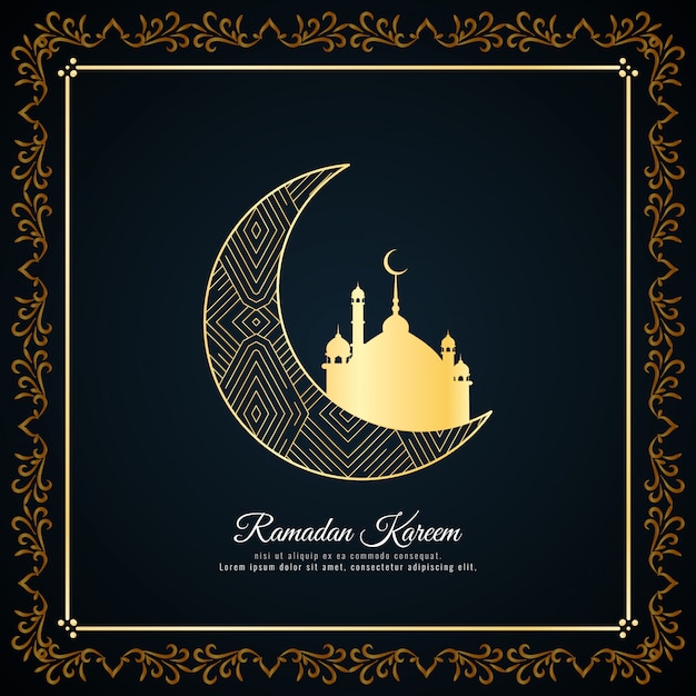 Abstract Ramadan Kareem islamic greeting background