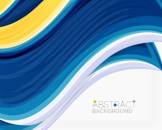 Abstract realistic solid wave background