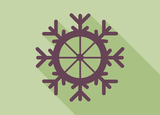 Abstract realistic winter christmas snowflake icon Vector