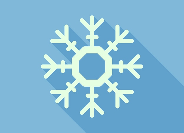 Abstract realistic winter christmas snowflake icon Vector